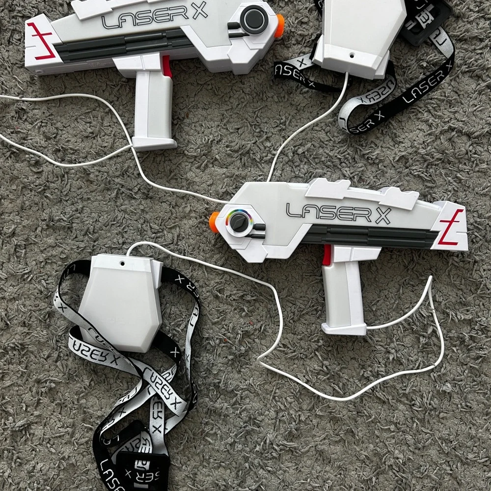 White Laser Tag Blasters